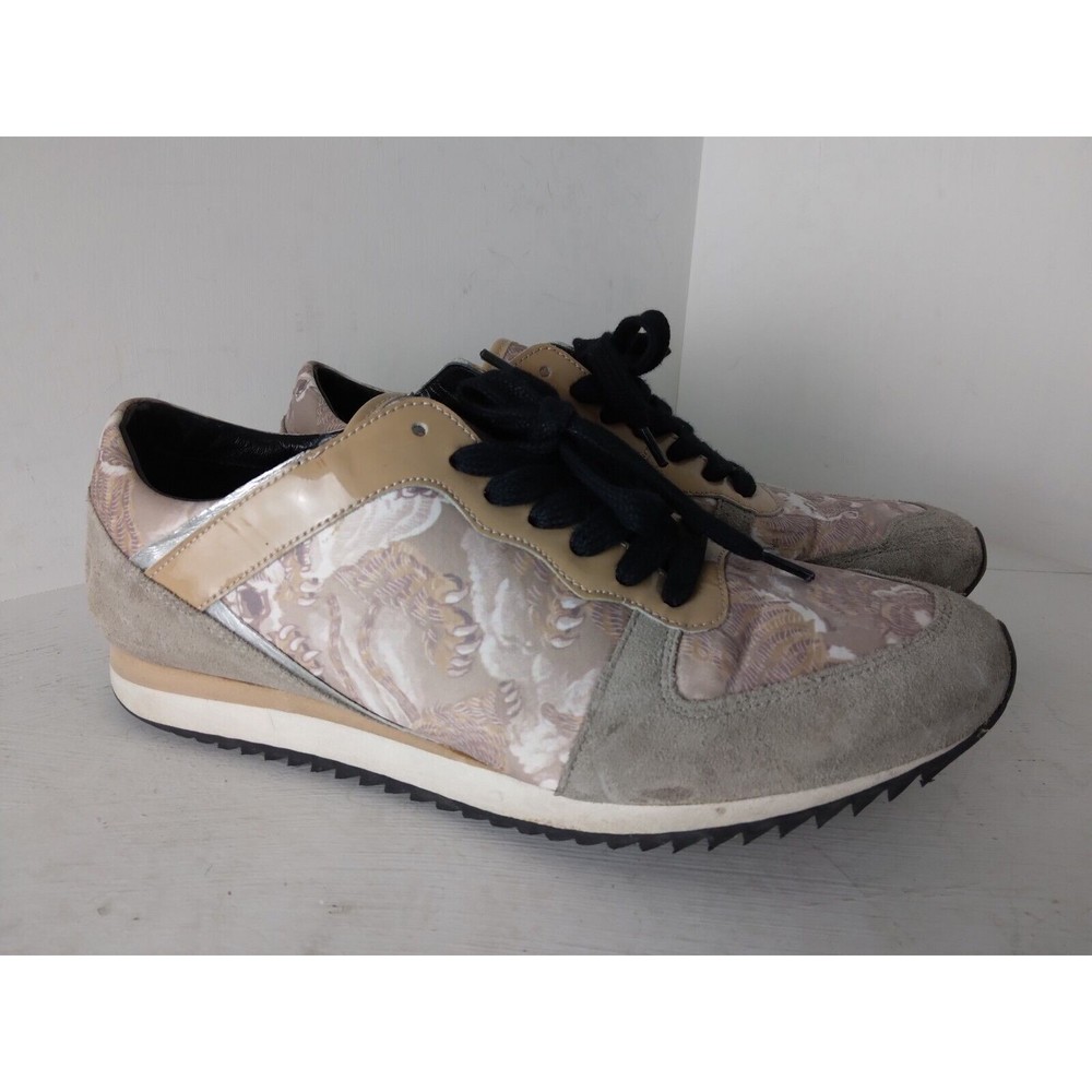 Kenzo Multicolor Tiger Sneakers Taupe Beige Womens Size 41 US 10